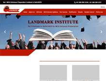 Tablet Screenshot of landmarkinstitute.com